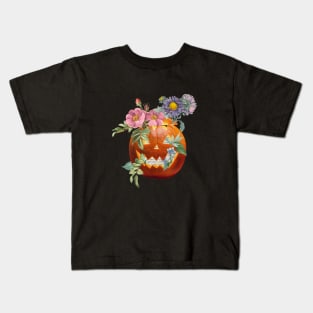 Floral Halloween Kids T-Shirt